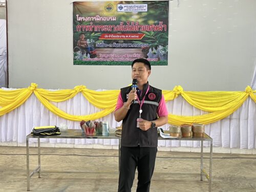 พม.บึงกาฬ ร่วมพิธีเปิดและเป็นวิทยากรบรรยาย ในโครงการฝึกอบรมการทำกระถางต้นไม้ด้วยเศษผ้า ประจำปีงบประมาณ พ.ศ. 2568 ระหว่างวันที่ 2-3 กันยายน 2568